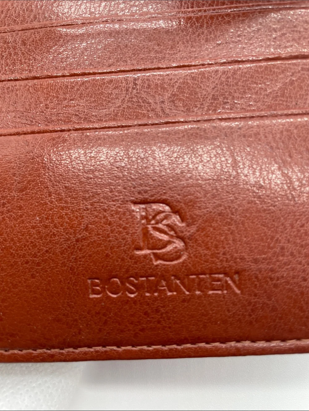 Bostanten Brown Leather Zip-Around Wallet